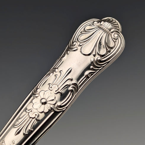 1960年 英国ヴィンテージ 純銀製ハンドル ケーキスライサー&ブレッドナイフ Harrison Brothers